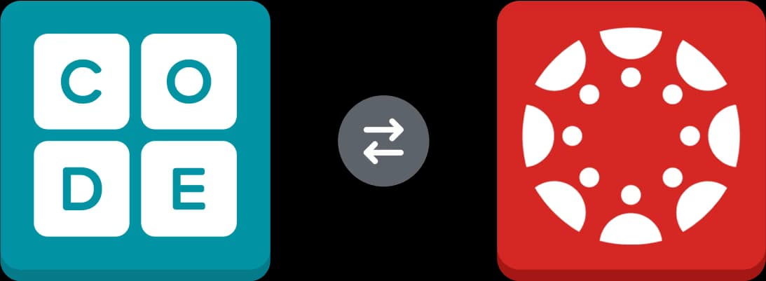 Code.org and Canvas Logo